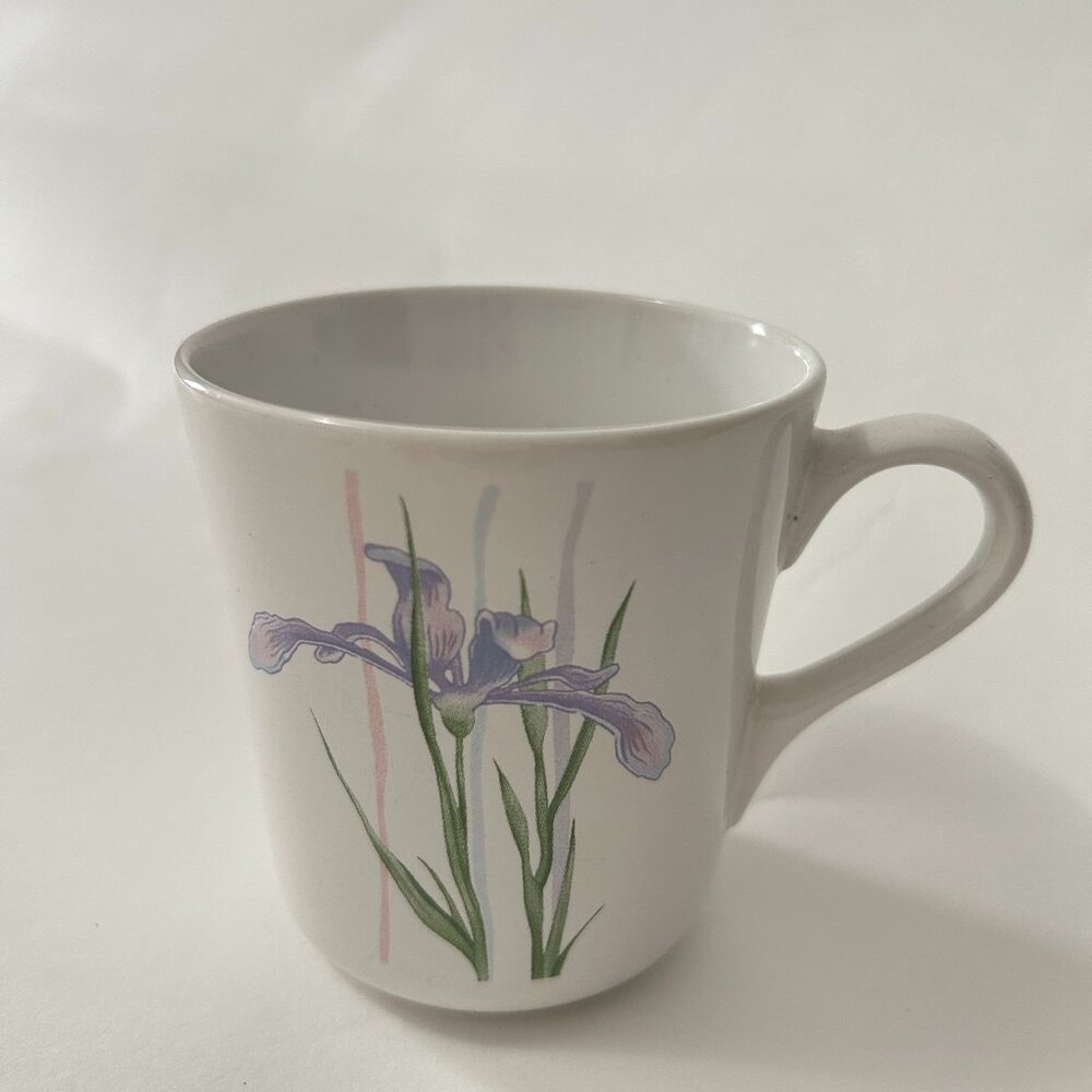 Vintage Corelle coordinates stoneware Shadow Iris Mug coffee tea cup replacement
